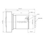 16MP 4.3mm M12 Low Distortion 8G Drone Lens
