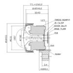 4MP 1.0mm Fisheye Lens | 1/3.2″ M12 Lens