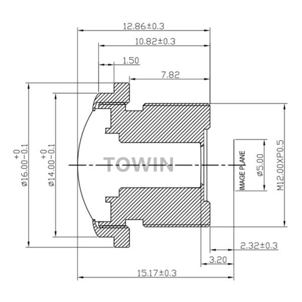 1.8mm 180° Fisheye M12 Lens