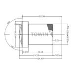190° Fisheye M12 Lens