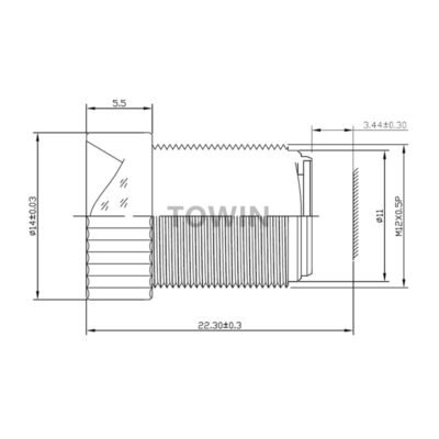 10MP 4.6mm M12 Low Distortion Industrial Lens
