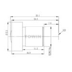 1/2.5" Low Distortion Lens