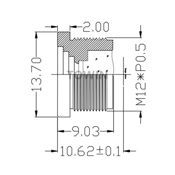 1/2.7" Low Distortion Lens