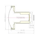 6MP 2.2mm M12 Fisheye Lens | 1/1.8″ Drone UAV Lens
