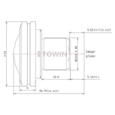 14MP 1.5mm M12 Fisheye Lens | 190° Drone Lens