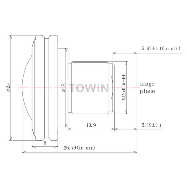 14MP 1.5mm M12 Fisheye Lens | 190° Drone Lens