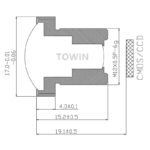 5MP 1.38mm M12 Fisheye Lens | 1/4″ Drone UAV Lens