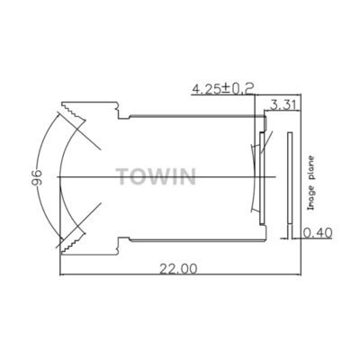 5MP 4.0mm M12 Low Distortion Industrial Lens