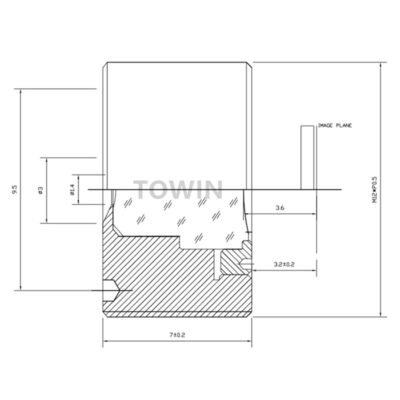 3.7mm M12 MOD Pinhole Lens | F2.5 CCTV Lens