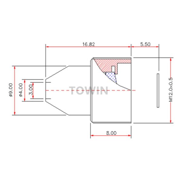 15mm F1.6 M12 Narrow Pinhole Lens | 1/3″ CCTV Lens