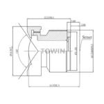 5MP 3mm 110° M12 Wide Angle Lens