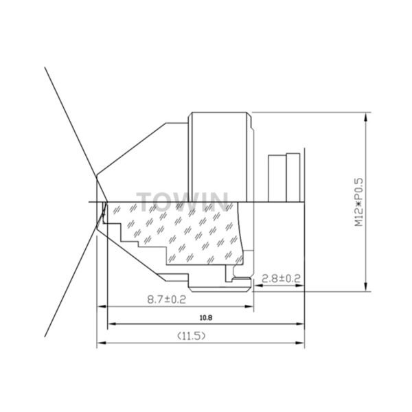2.5mm M12 Wide Angle Pinhole Lens