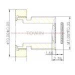 2.0mm 130° M7 Mini Low Distortion Lens