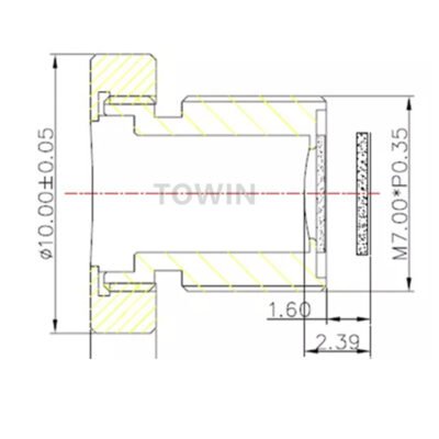 2.0mm 130° M7 Mini Low Distortion Lens