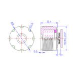 8MP 4.4mm 1/3.2" Low Distortion M8 Miniature Lens