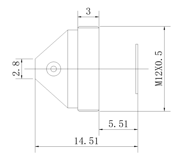 4.2mm M12 CCTV Lens | 1/2.7″ Micro Pinhole Lens