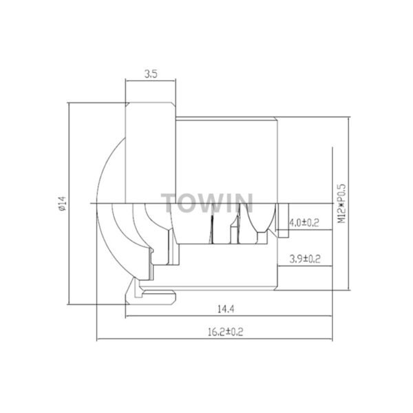 125° Wide Angle CCTV Lens