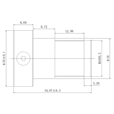 20MP 7mm M16 Lens | 1″ Large Format Low Distortion Lens
