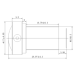 8MP 8mm M12 Low Distortion Lens | 1/1.8″ Fixed Focal Lens