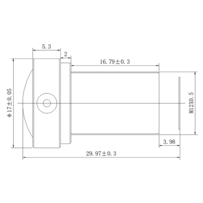 8MP 8mm M12 Low Distortion Lens | 1/1.8″ Fixed Focal Lens
