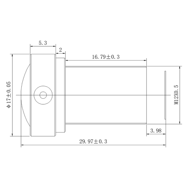 8MP 8mm M12 Low Distortion Lens | 1/1.8″ Fixed Focal Lens
