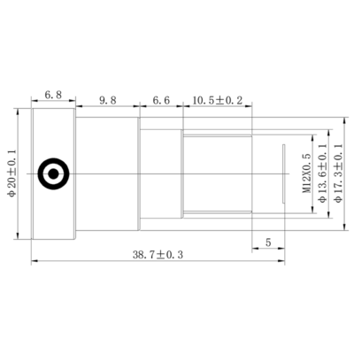 8MP 35mm M12 Low Distortion Lens | 1/1.8″ ITS Lens