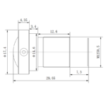 8MP 4.3mm M12 CCTV Lens | 2/3″ Wide Angle Lens