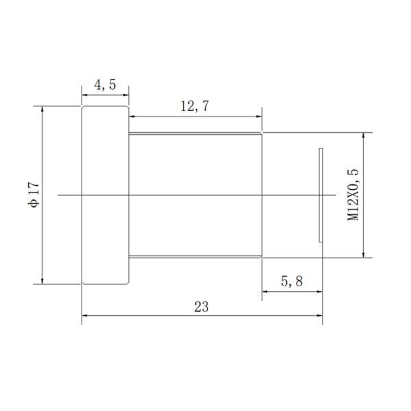 6MP 4.3mm M12 Drone Lens | 1/1.8" IR Corrected ITS Lens
