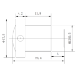 6MP 3.1mm M12 Fisheye Lens | 1/1.8" Automotive & ITS Lens