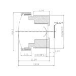 1.2mm M12 Fisheye Lens | 170° Automotive 1/3″ Drone Lens