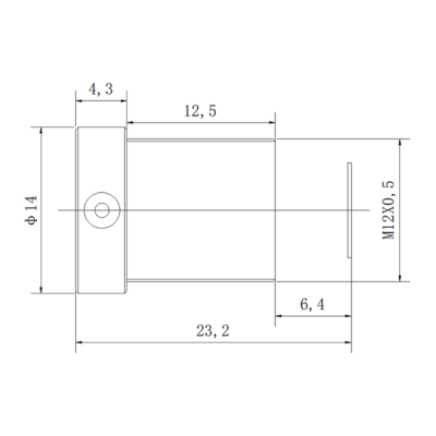 12mm M12 Lens | 1/2.5″ Machine Vision CCTV Lens