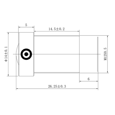 8MP 25mm M12 Machine Vision Lens | 2/3″ Low Distortion Lens