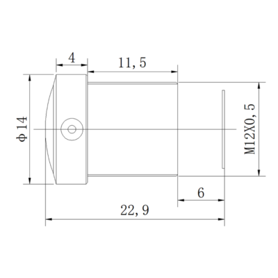 8MP 4mm M12 Wide Angle Lens | 1/1.8" 4K Industrial & ITS Lens