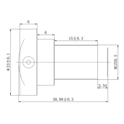 8MP 4mm M12 Wide Angle Lens | 1/1.73" Automotive & ITS Lens