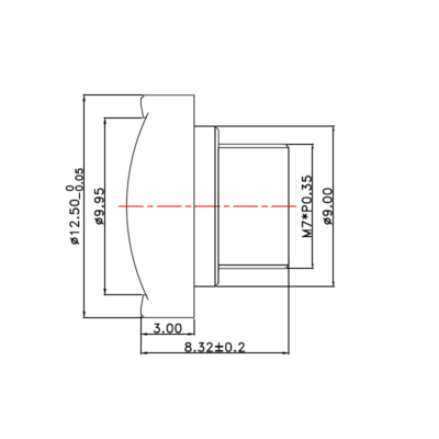 1.6mm M7 Fisheye Lens | 155° Ultra-Wide Drone Lens