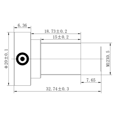 8MP 4.5mm M12 TOF Lens | 1/1.8″ Wide Angle & Industrial Lens