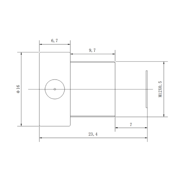 1/1.8″ Sensor Ultra Low Distortion Lens | 6MP 6mm M12 Lens