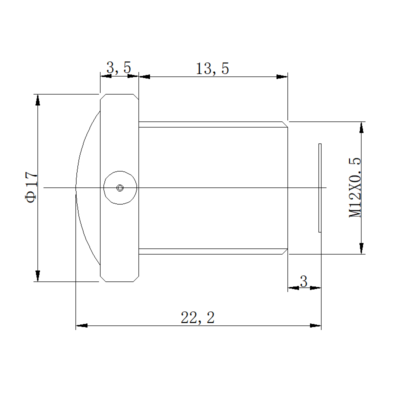 8MP 2.6mm M12 Fisheye Lens | 185° Automotive Lens