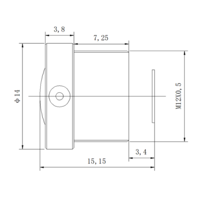 5MP 2.2mm M12 Fisheye Lens | 1/2.8" & 1/3" Drone Lens