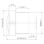 5MP 2.4mm M12 Fisheye Lens | 1/2.8" Automotive Lens