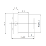 5MP 2.5mm M12 Fisheye Lens | F2.0 Drone 1/2.8" CCTV Lens