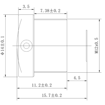 2.6mm M12 Fisheye Lens | 182° Automotive & CCTV Lens
