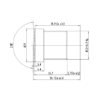 2.8mm M12 Fisheye Lens | 1/2.5″ IR Corrected Lens