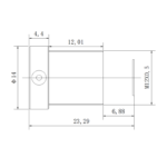 5MP 8mm M12 Low Distortion Lens | 1/2.5" CCTV Lens