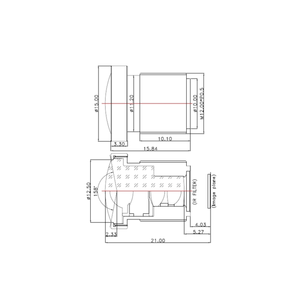 3.1mm M12 Wide Angle Lens | 1/2.5" Drone & Automotive Lens