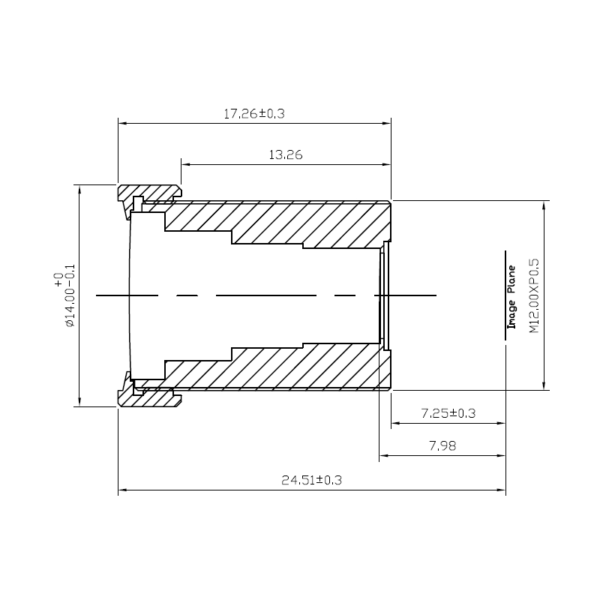4.2mm M12 Wide Angle Lens | 1/2.5" Industrial Lens