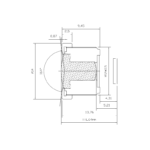 2.9mm M12 Wide Angle Lens | 1/2.7" 164° Drone Lens