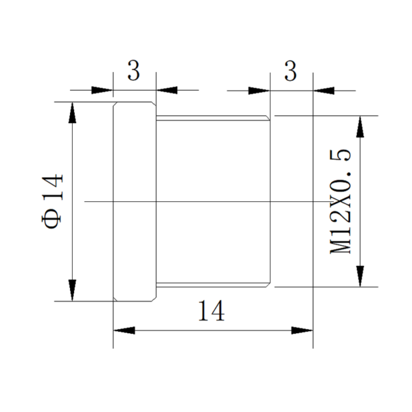 3.1mm M12 Wide Angle Lens | 1/2.7" 145° CCTV Board Lens