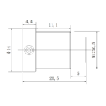 3.6mm M12 Wide Angle Lens | 1/2.7" & 1/3" Fixed Focal Lens
