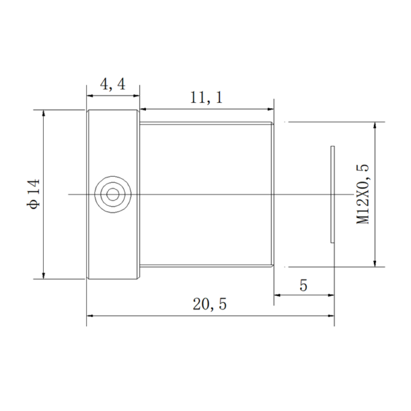3.6mm M12 Wide Angle Lens | 1/2.7" & 1/3" Fixed Focal Lens